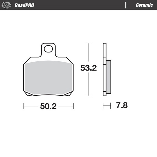 [404804] Moto-Master : Brake pad RoadPro | Ceramic