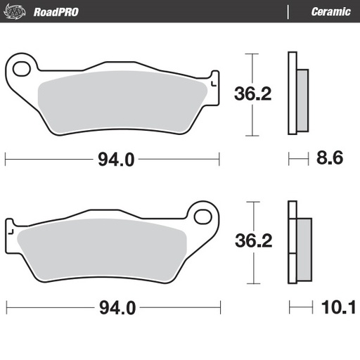 [405404] Moto-Master :  Brake pad RoadPRO Ceramic
