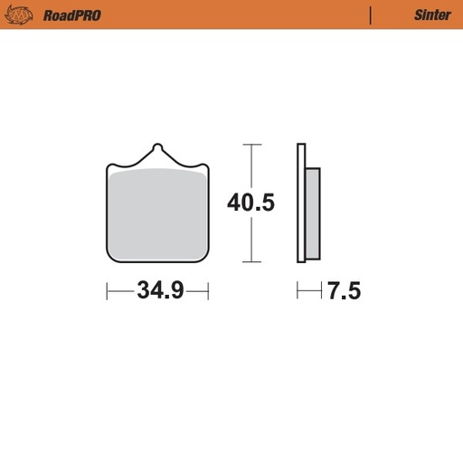 [405501] Brake pad RoadPRO Sinter front