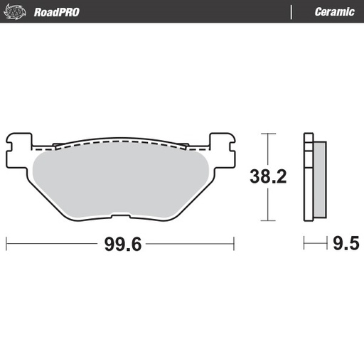 [405804] Moto-Master :  Brake pad RoadPRO Ceramic