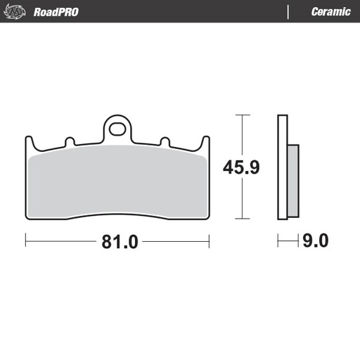 [405904] Moto-Master :  Brake pad RoadPRO Ceramic