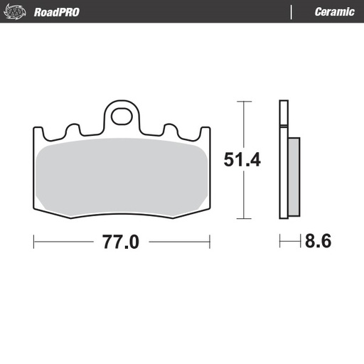 [406204] Moto-Master: Brake pad RoadPro | Ceramic