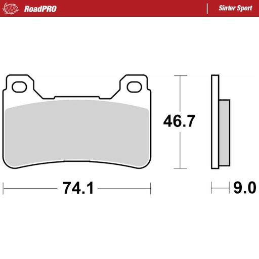 [406405] Moto-Master: Brake pad RoadPro | Sinter Sport