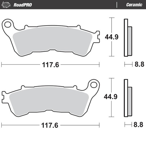 [406504] Moto-Master: Brake pad RoadPro | Ceramic