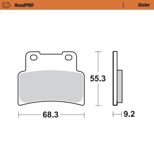 [407101] Moto-Master : Brake pad RoadPro | Sinter front