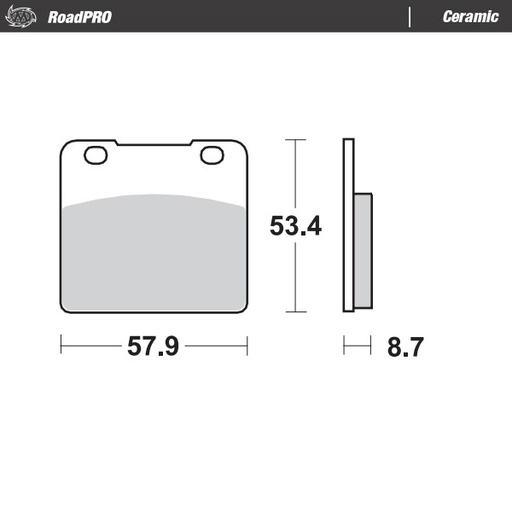 [408304] Brake pad RoadPRO Ceramic