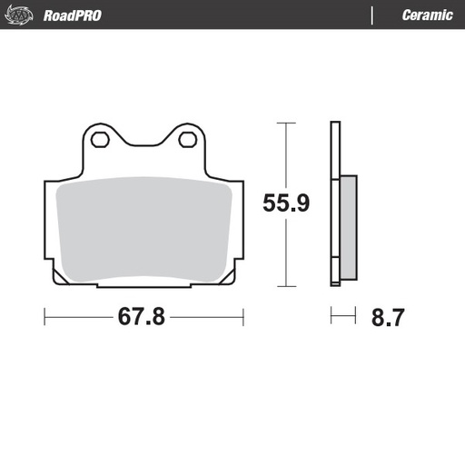 [408504] Moto-Master :  Brake pad RoadPRO Ceramic