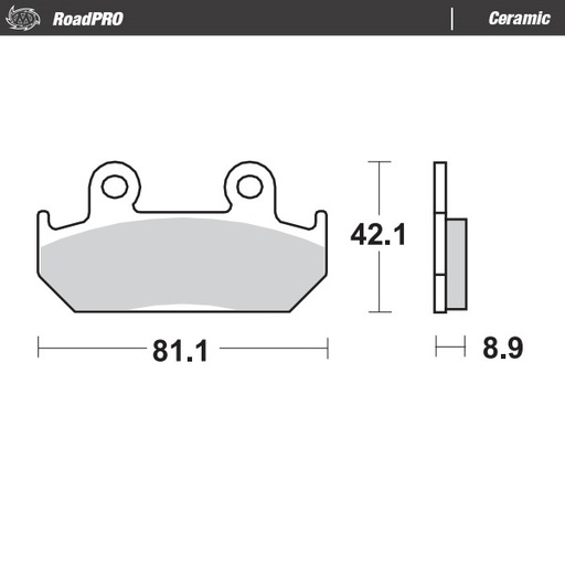 [408604] Brake pad RoadPRO Ceramic