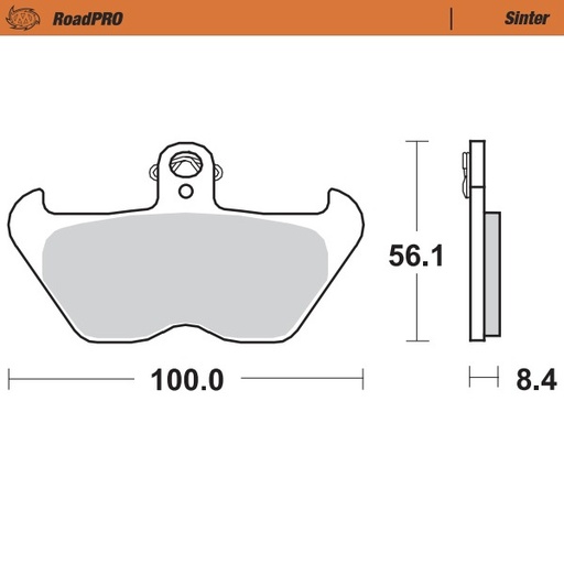 [408701] Moto-Master :  Brake pad RoadPRO Sinter front