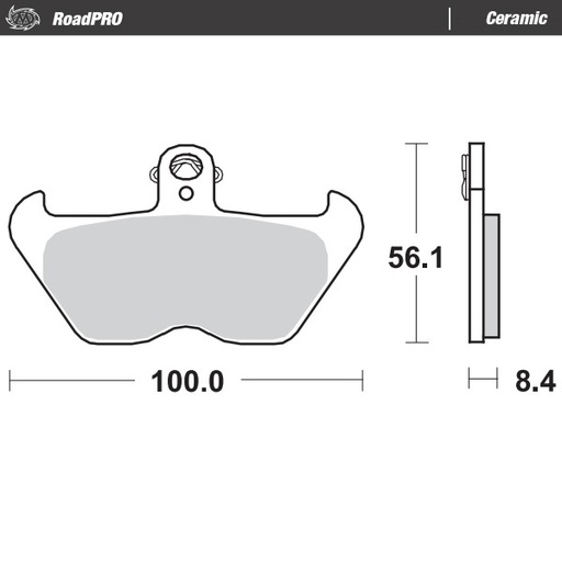 [408704] Moto-Master :  Brake pad RoadPRO Ceramic