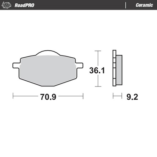 [408804] Brake pad RoadPRO Ceramic