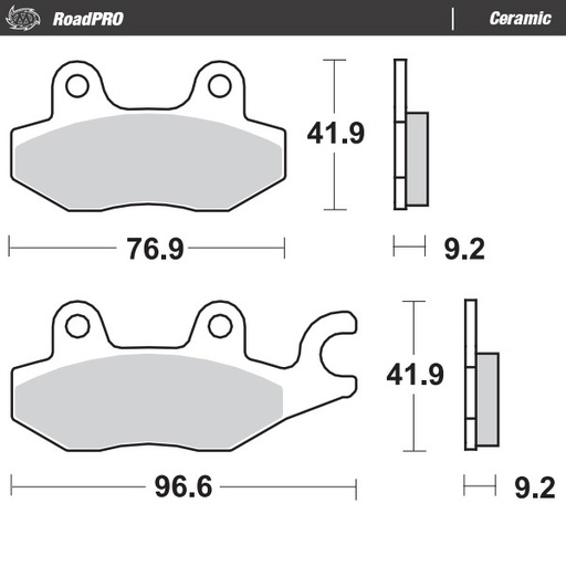 [408904] Moto-Master : Brake pad RoadPro | Ceramic
