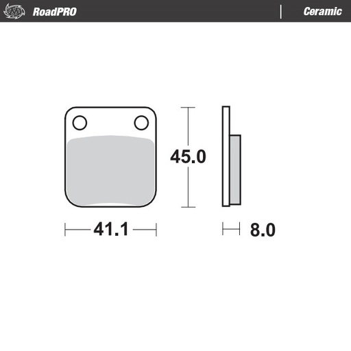 [409204] Brake pad RoadPRO Ceramic