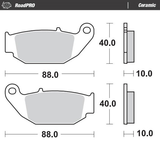 [410604] Moto-Master :  Brake pad RoadPRO Ceramic