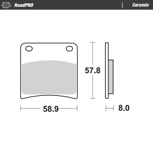 [410704] Moto-Master: Brake pad RoadPro | Ceramic