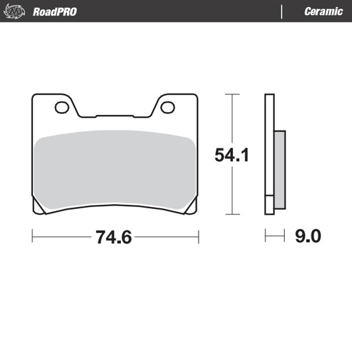 [411204] Moto-Master : Brake pad RoadPro | Ceramic