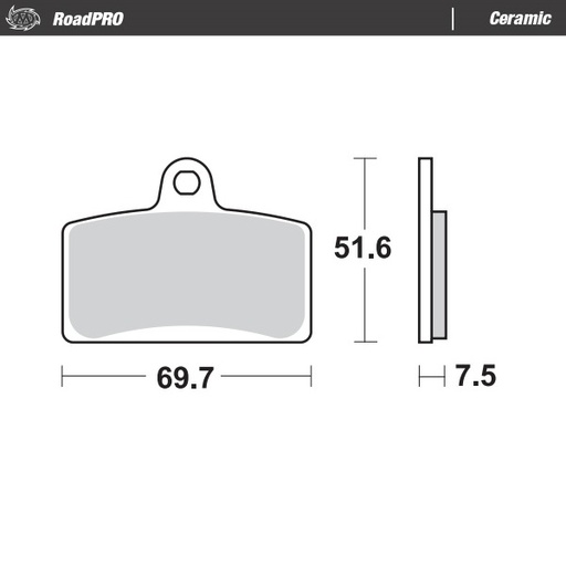 [411404] Moto-Master: Brake pad RoadPro | Ceramic