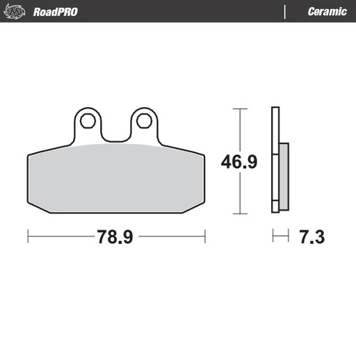 [411704] Brake pad RoadPRO Ceramic