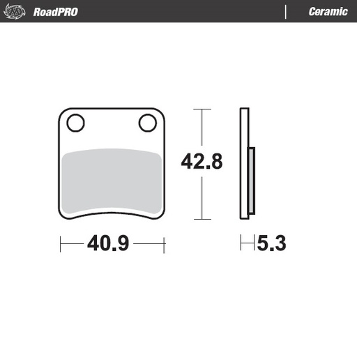 [412404] Brake pad RoadPRO Ceramic