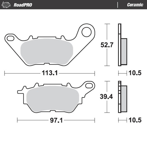 [412604] Moto-Master :  Brake pad RoadPRO Ceramic