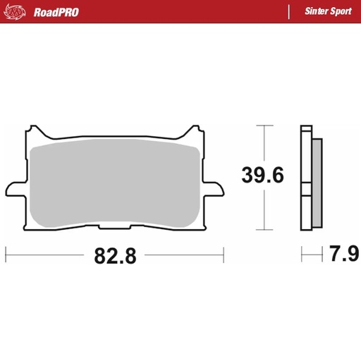 [412705] Moto-Master: Brake pad RoadPro | Sinter Sport