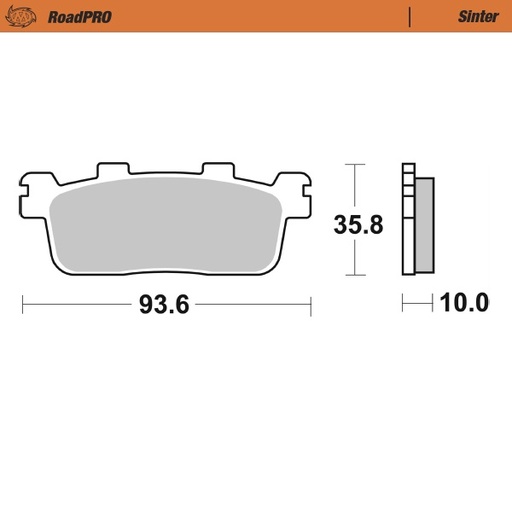 [413303] Moto-Master: Brake pad RoadPro | Scooter