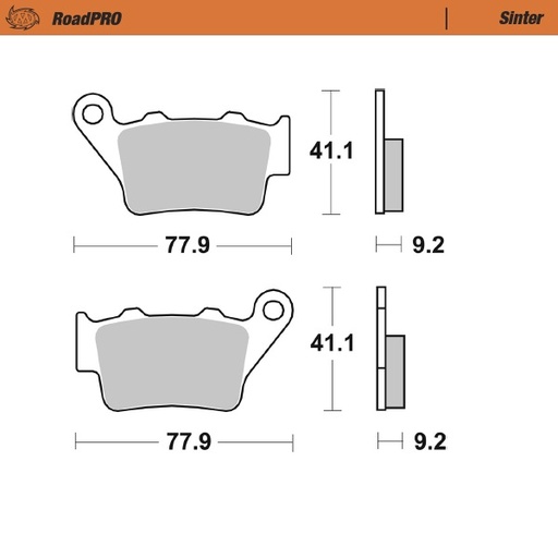 [413403] Brake pad RoadPRO Scooter