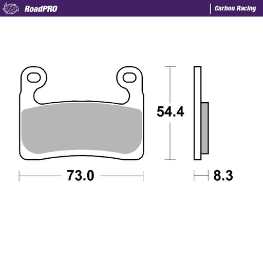 [413506] Moto-Master : Brake pad RoadPro | Carbon Racing