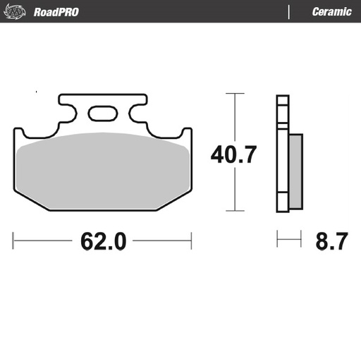 [413804] Moto-Master : Brake pad RoadPro | Ceramic