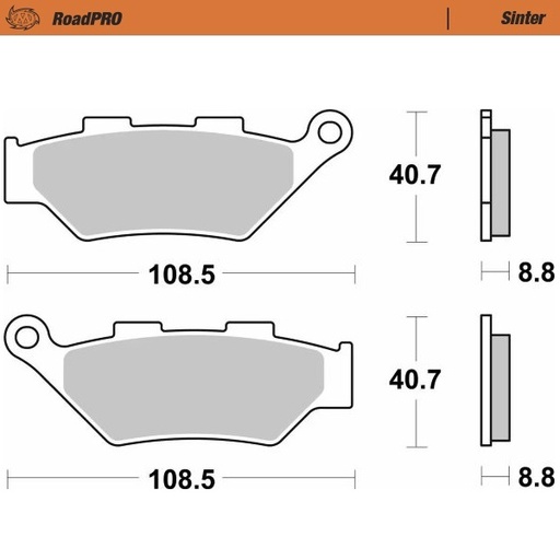[415601] Moto-Master : Brake pad RoadPro | Sinter front