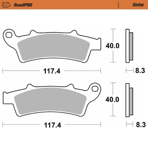 [416103] Moto-Master: Brake pad RoadPro | Scooter