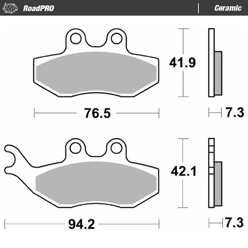 [416404] Moto-Master: Brake pad RoadPro | Ceramic