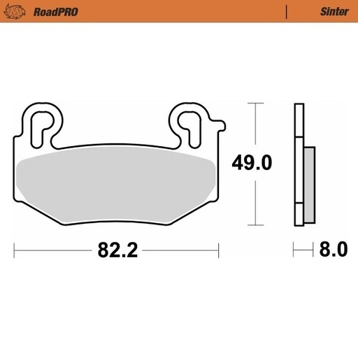 [416701] Moto-Master: Brake pad RoadPro | Sinter front