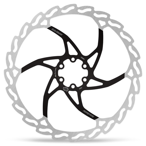 [720007] Bicycle Flame Disc 223x2,0x16,5mm (black lacquered center)