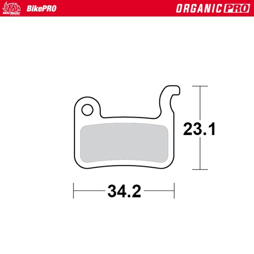 [730133] Brake pad bicycle Organic Pro: Shimano A type