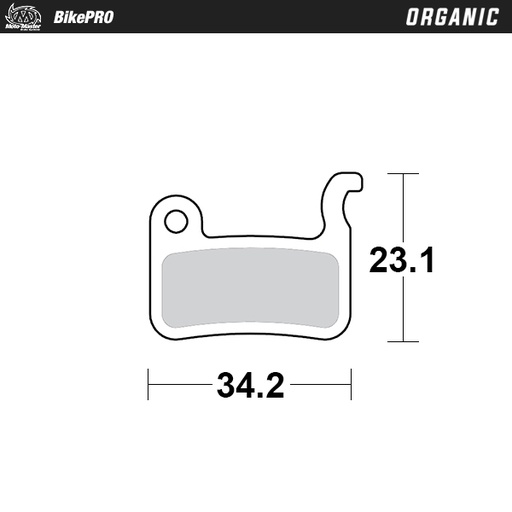 [730141] Moto-Master : Brake pad Bicycle | Organic | Shimano: A type