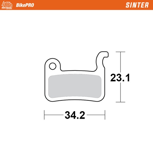 [730154] Moto-Master : Brake pad Bicycle | Sinter | Shimano: A type