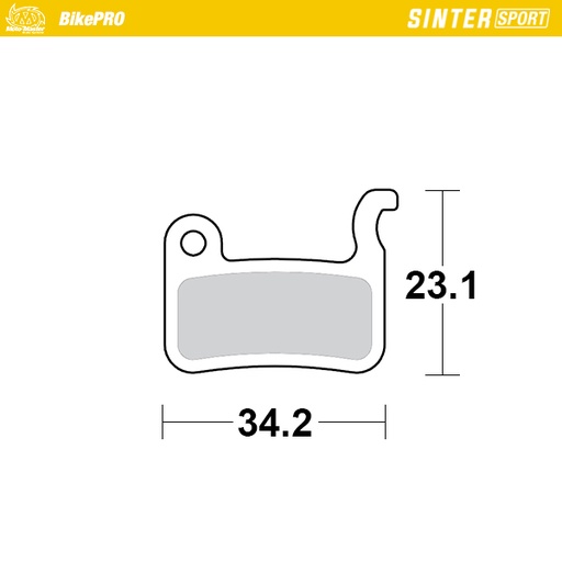 [730155] Moto-Master : Brake pad Bicycle | Sinter Sport | Shimano: A type