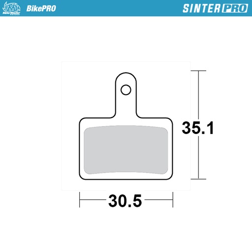 [730246] Moto-Master : Brake pad Bicycle | Sinter Pro | Shimano: B type