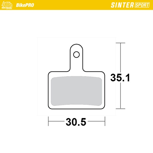 [730255] Moto-Master : Brake pad Bicycle | Sinter Sport | Shimano: B type
