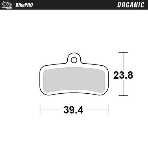 [730341] Brake pad bicycle Organic: Shimano D type