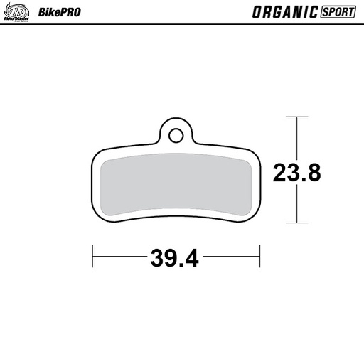 [730342] Brake pad bicycle Organic Sport: Shimano/Tektro/TRP