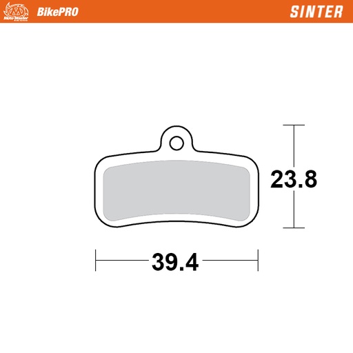 [730354] Moto-Master :  Brake pad bicycle Sinter: Shimano D type