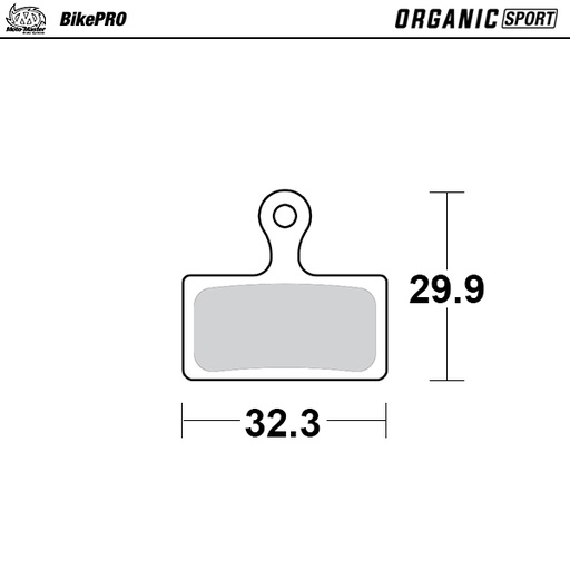[730442] Brake pad bicycle Organic Sport: Shimano G type