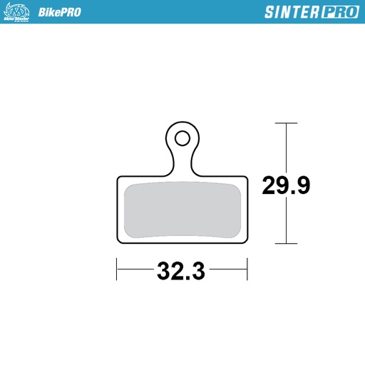 [730446] Moto-Master : Brake pad Bicycle | Sinter Pro | Shimano: G type