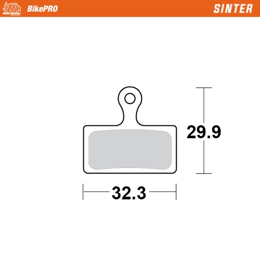 [730454] Brake pad bicycle Sinter: Shimano G type