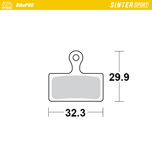 [730455] Moto-Master :  Brake pad bicycle Sinter Sport: Shimano G type