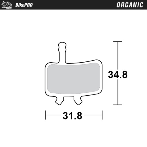 [730541] Brake pad bicycle Organic: Avid BB7, Juicy