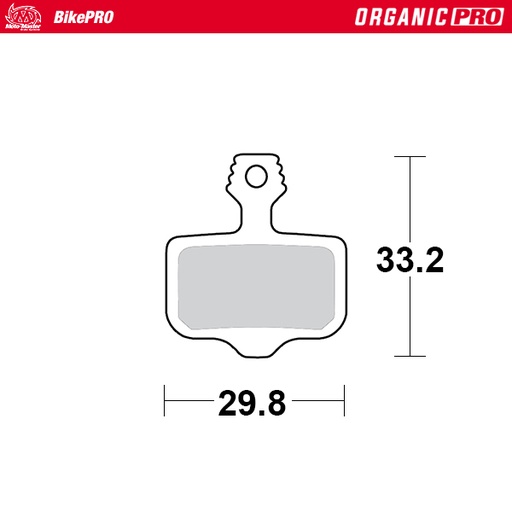 [730633] Moto-Master: Brake pad Bicycle | Organic Pro | Avid, SRAM: Elixir, DB, Level