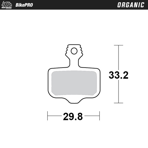 [730641] Moto-Master :  Brake pad bicycle Organic: Avid 2-piston